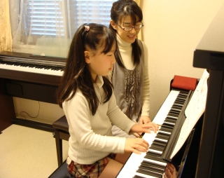 楽しくレッスン中